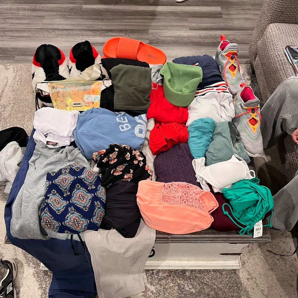 Colorful Clothing and Accessories Bundle mystery bag